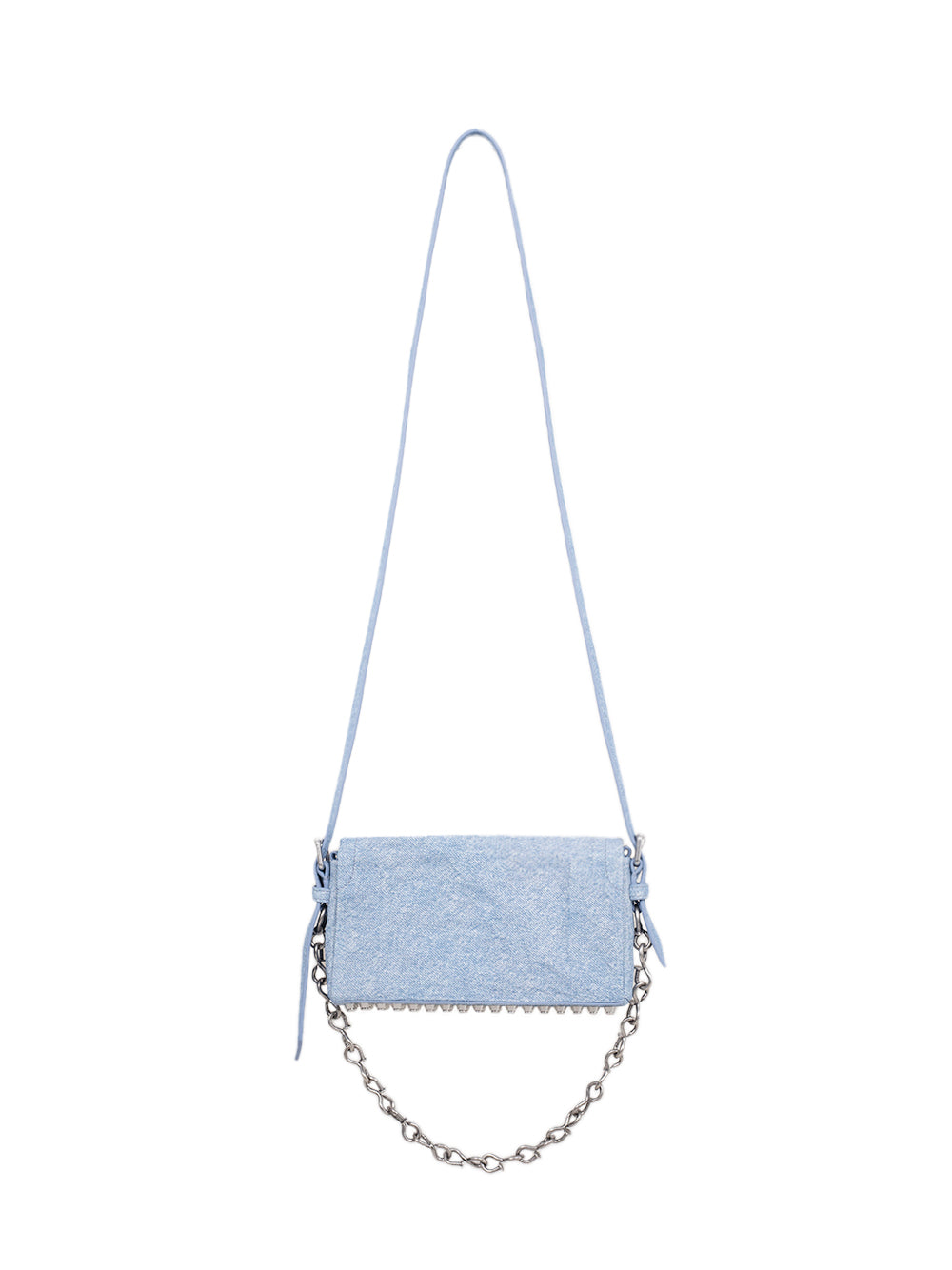 Ricco Crushed Flap Bag Leather Slim (Blue)