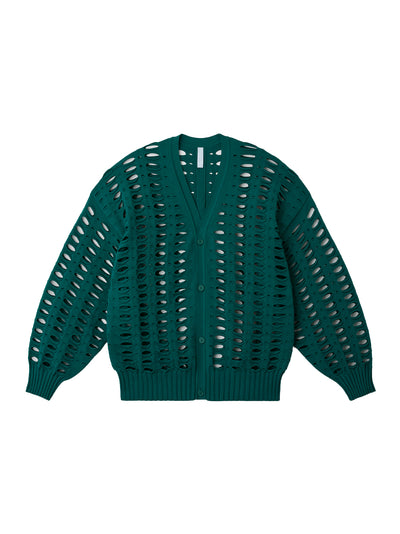 Façade Vents Cardigan Dark Green