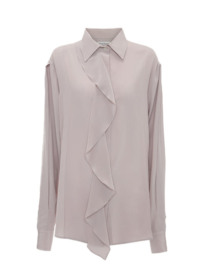 Asymmetric Ruffle Blouse Heather