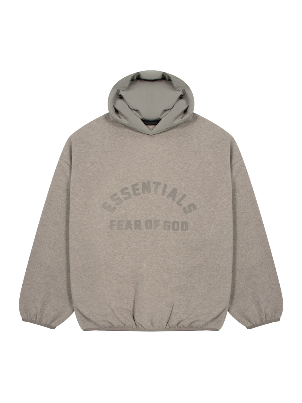 Nylon Fleece Hoodie Heather Grey