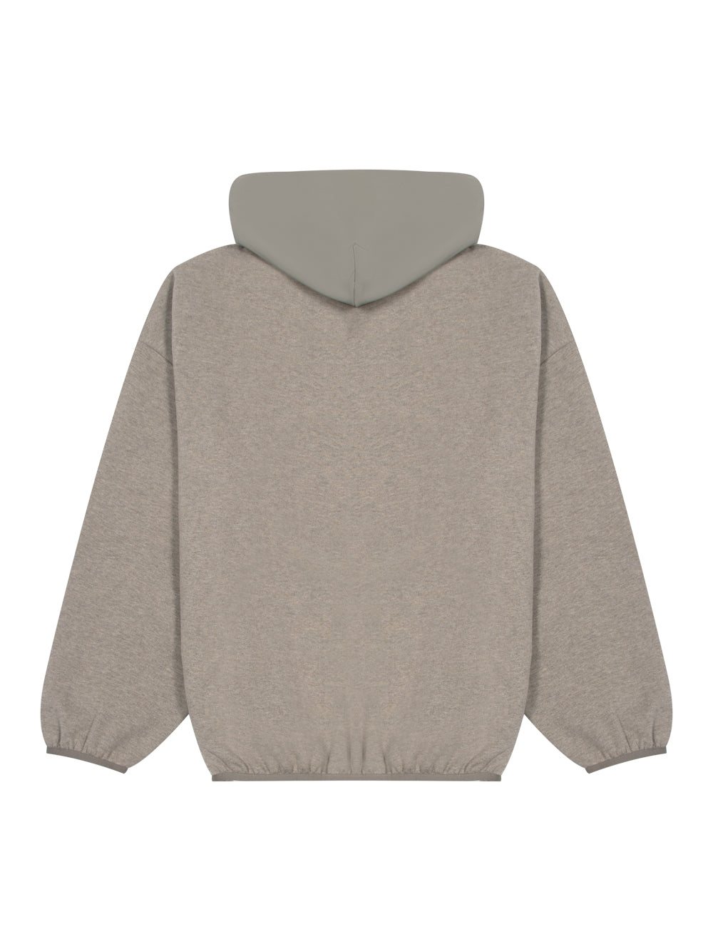 Nylon Fleece Hoodie Heather Grey