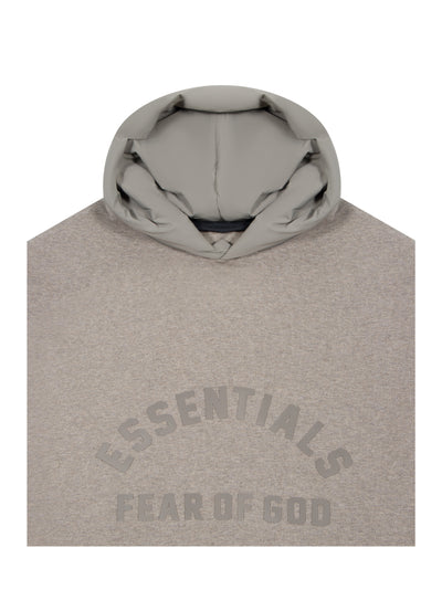 Nylon Fleece Hoodie Heather Grey