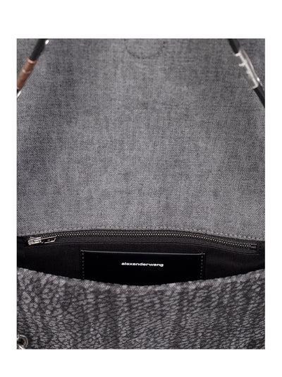 Ricco Rogue Small Flap Bag Washed Black Multi