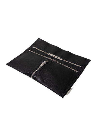 Medium Calfskin Geo Bag (Black)