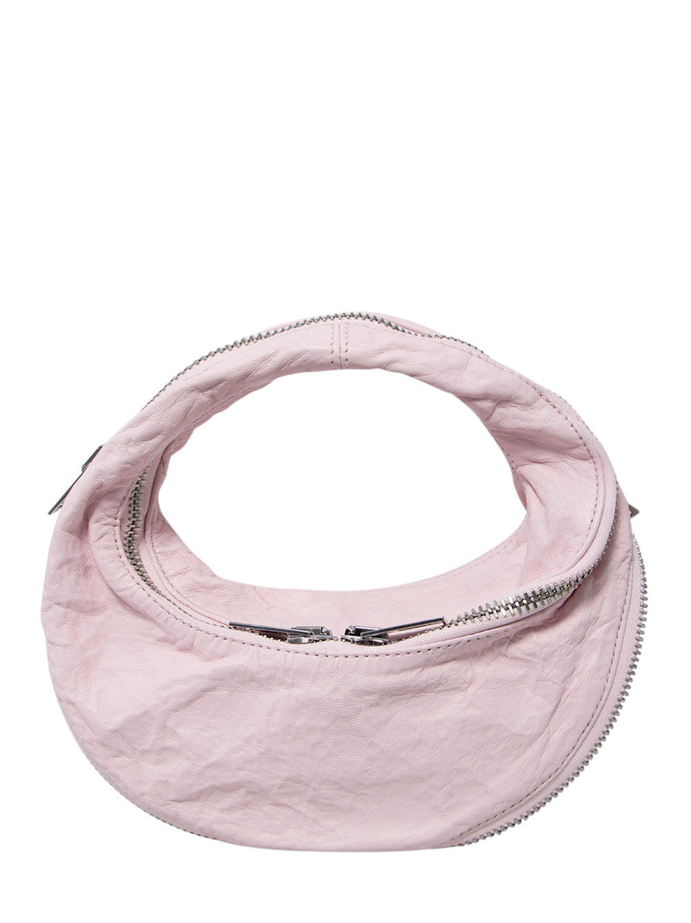Memory Leather Mini Twyst Bag (Light Pink)