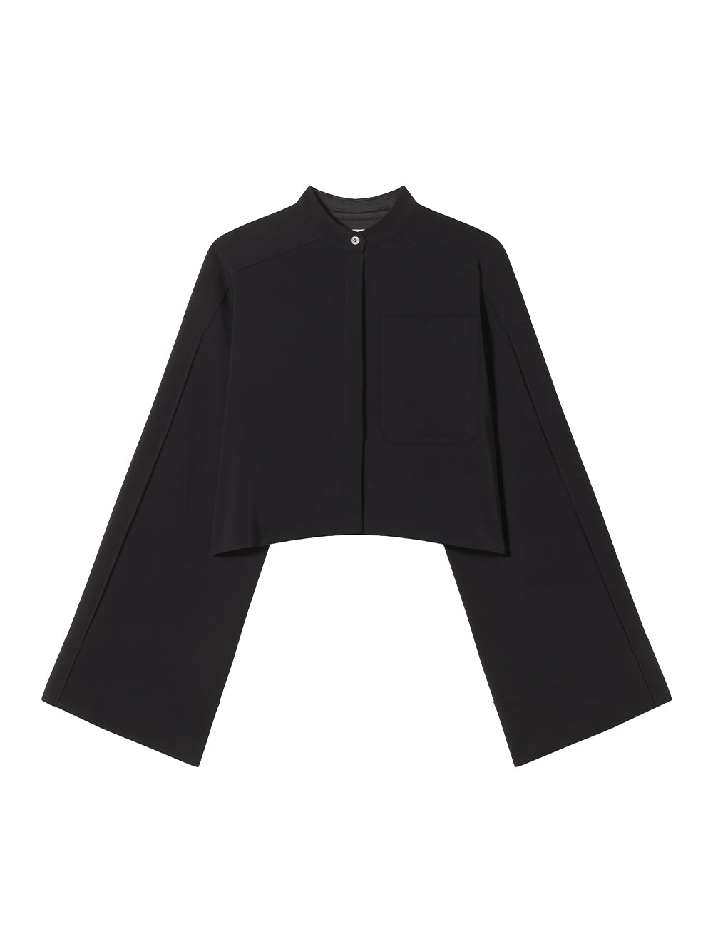 Stand Collar Blouse Black
