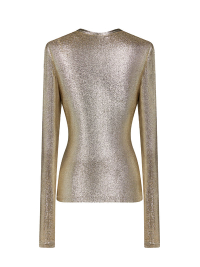 Jersey Top Silver Gold Silver / Gold