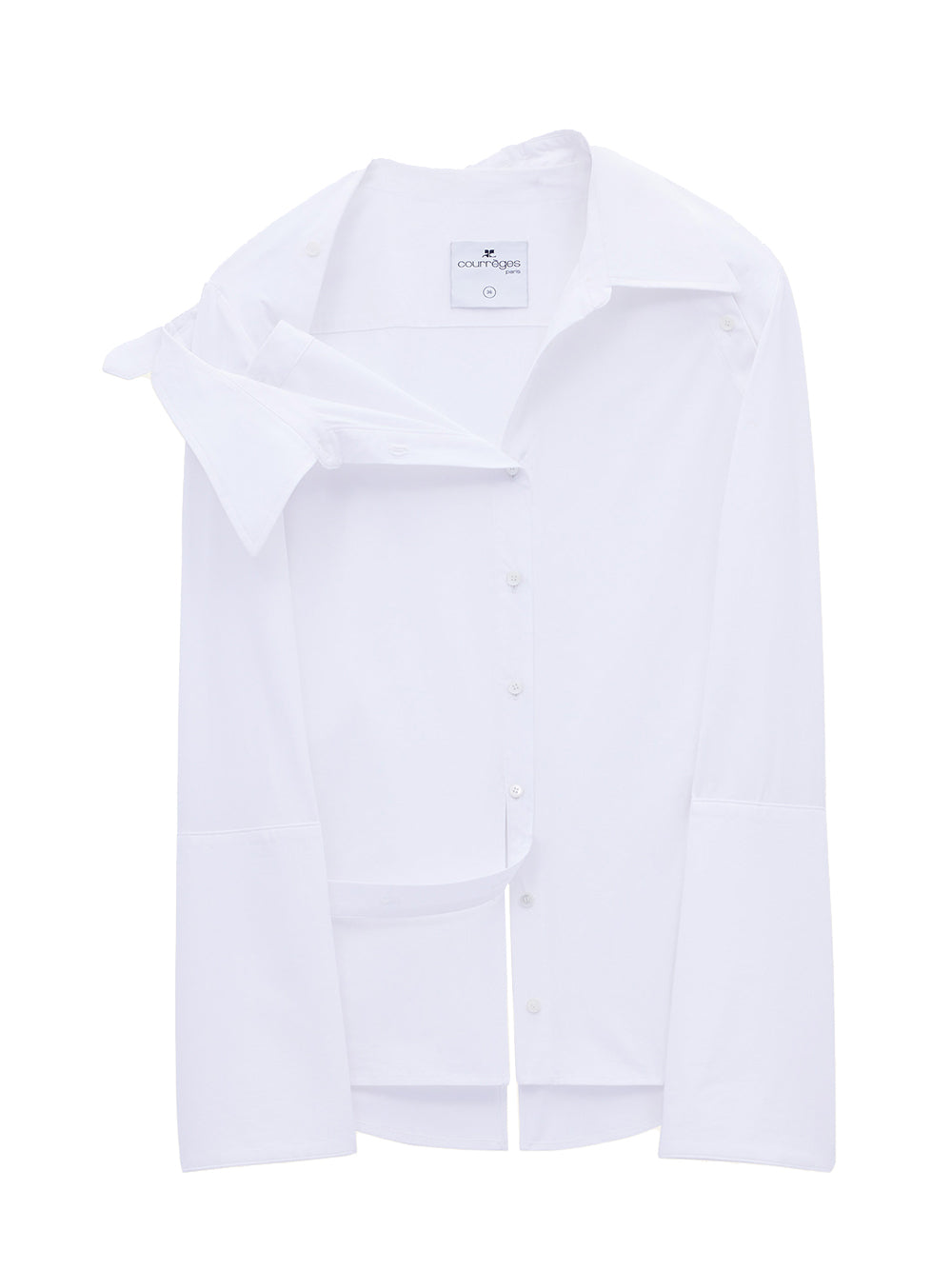 Modular Poplin Shirt Heritage White