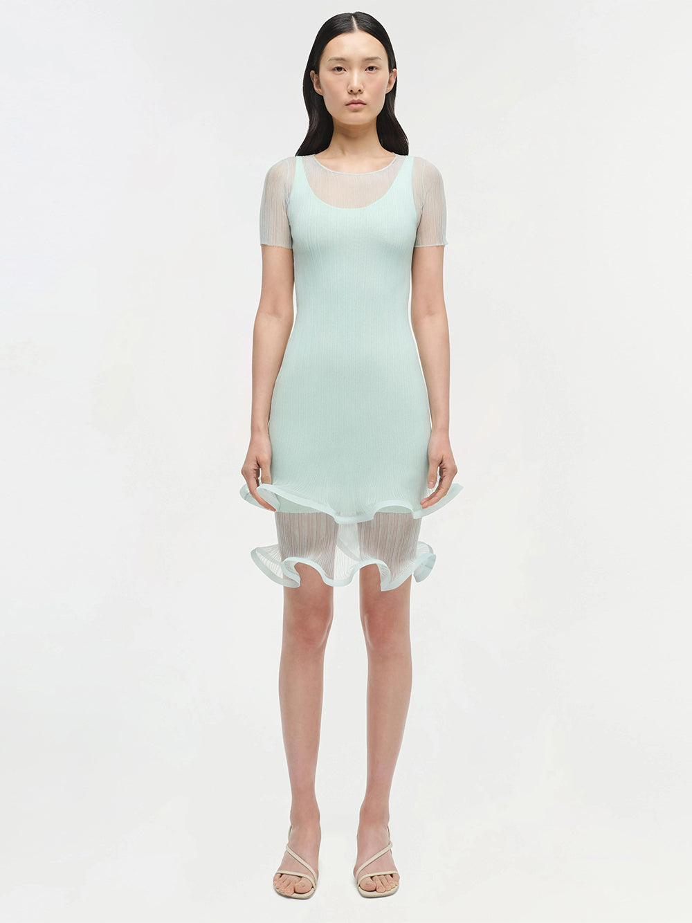 Jett Short Sleeve Mini Dress Seafoam