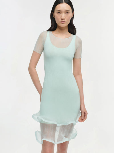 Jett Short Sleeve Mini Dress Seafoam