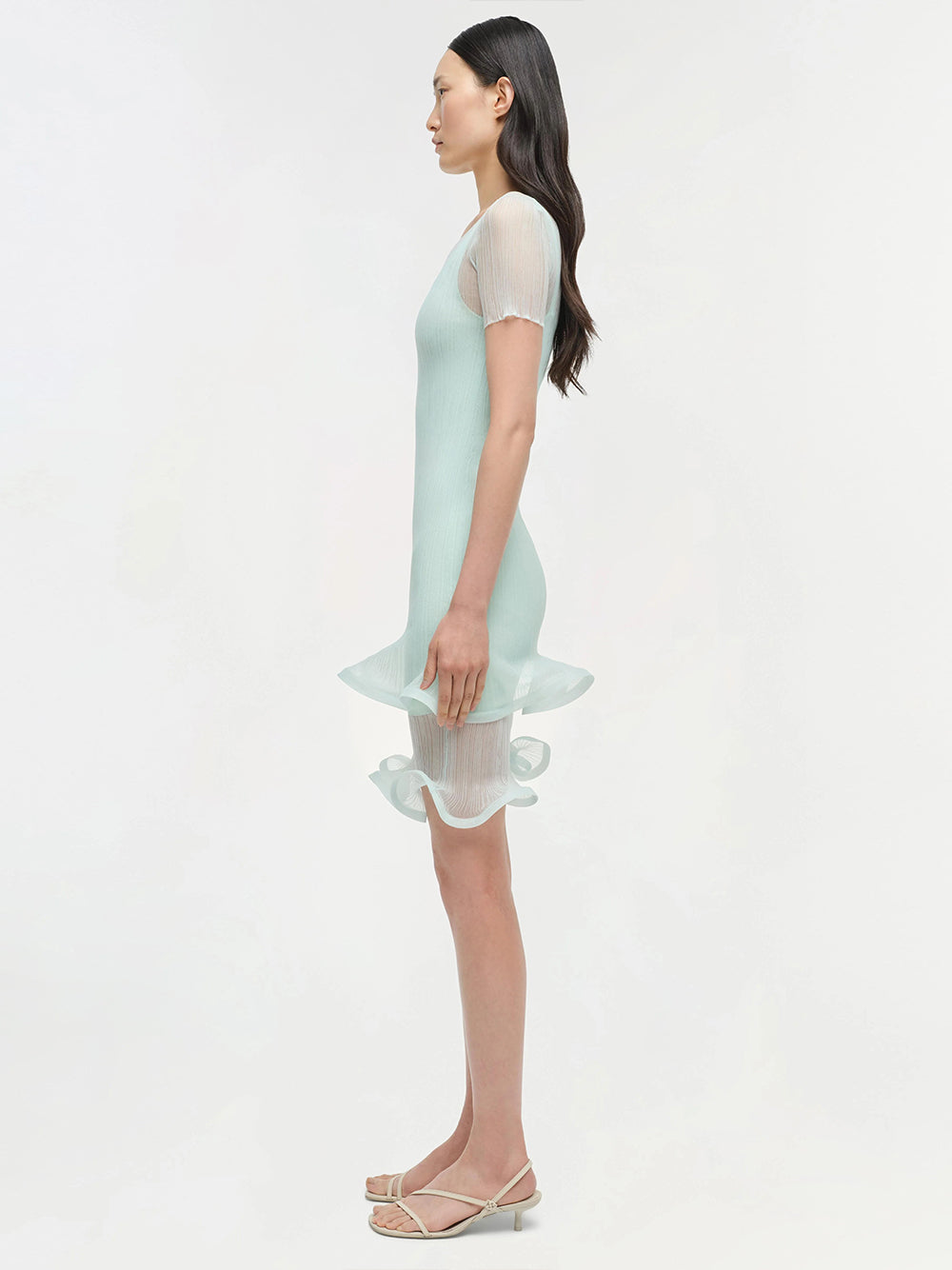 Jett Short Sleeve Mini Dress Seafoam