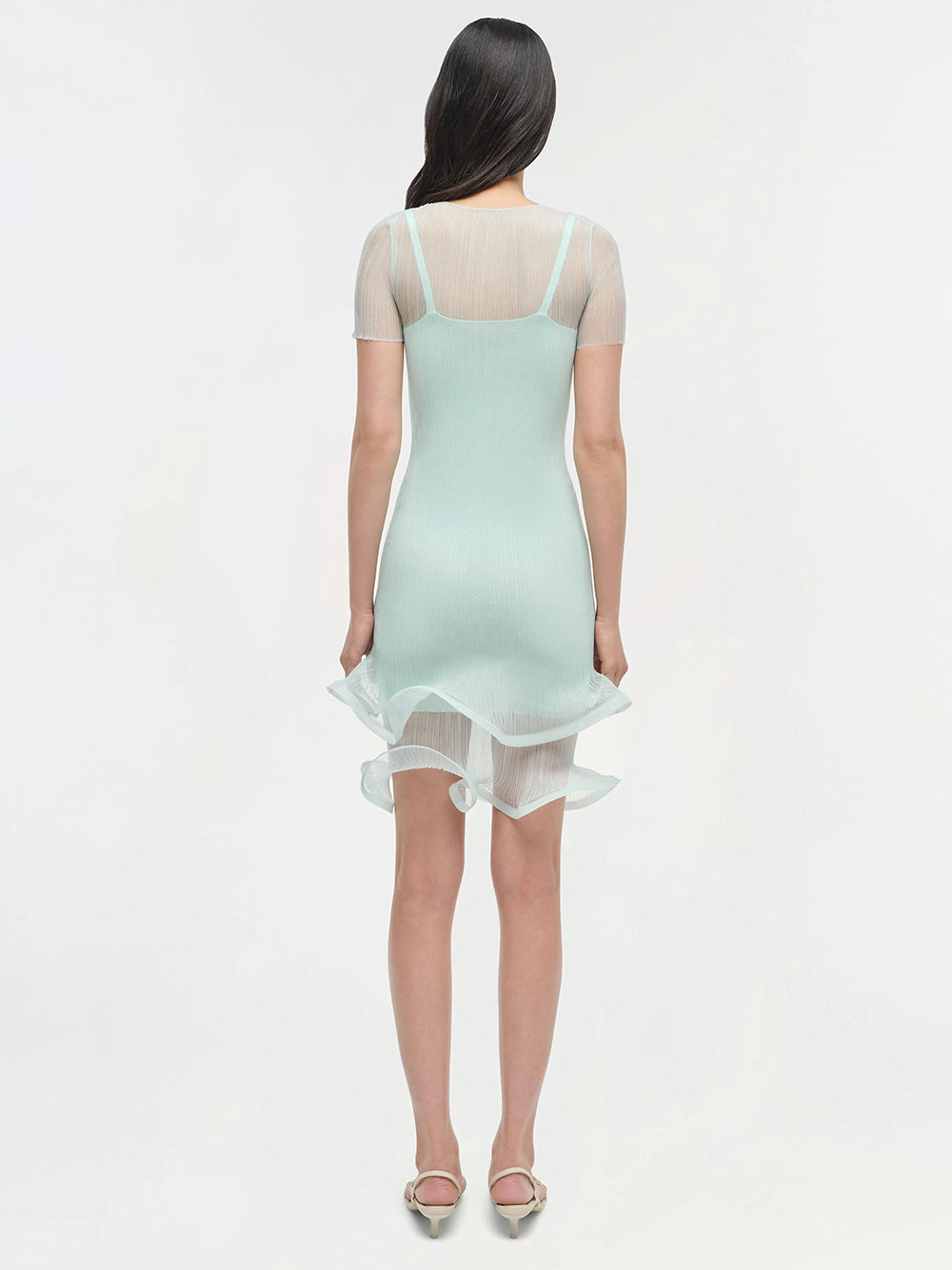Jett Short Sleeve Mini Dress Seafoam