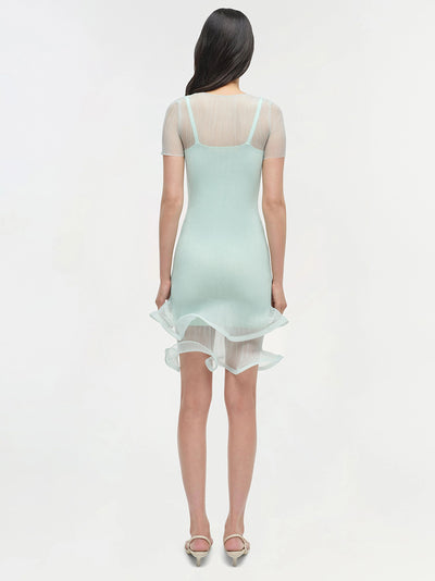 Jett Short Sleeve Mini Dress Seafoam