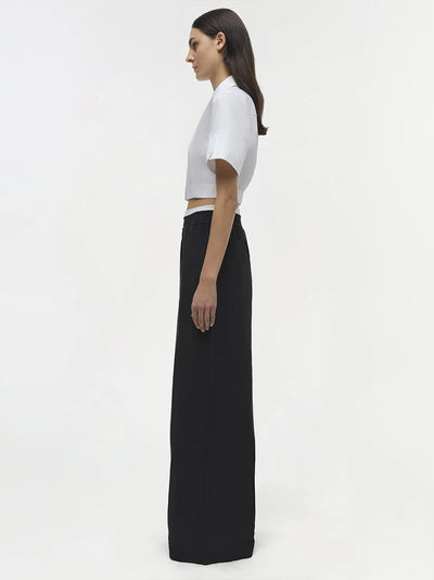 Olly Double Waistband Pant Black Multi
