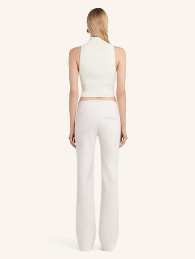 Mockneck Light Rib Top Heritage White