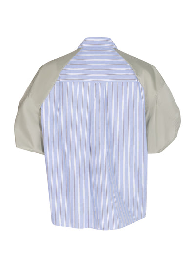 Cotton Poplinxnylon Twill Shir Stripe