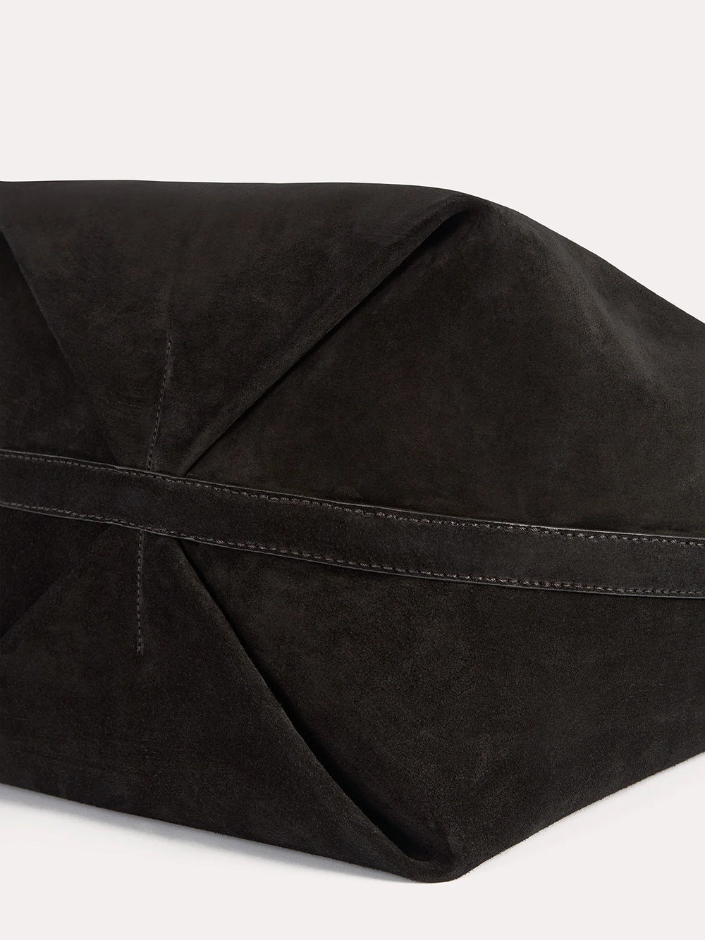 Suede Belted Tote Espresso