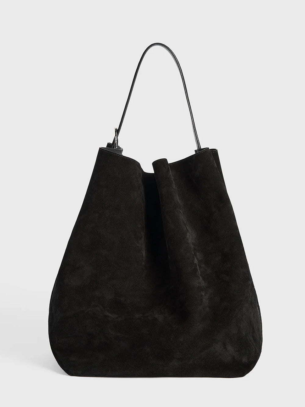 Suede Belted Tote Espresso