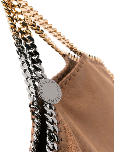 3 Chain Tote Eco Shaggy Deer With Mix Galvanic Chain (Pecan)