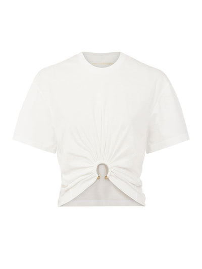 Haut Top Short Sleeves Off White