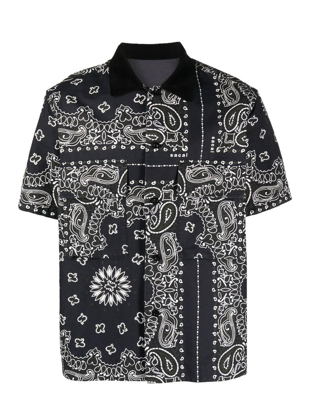 Bandana Print Shirt Navy