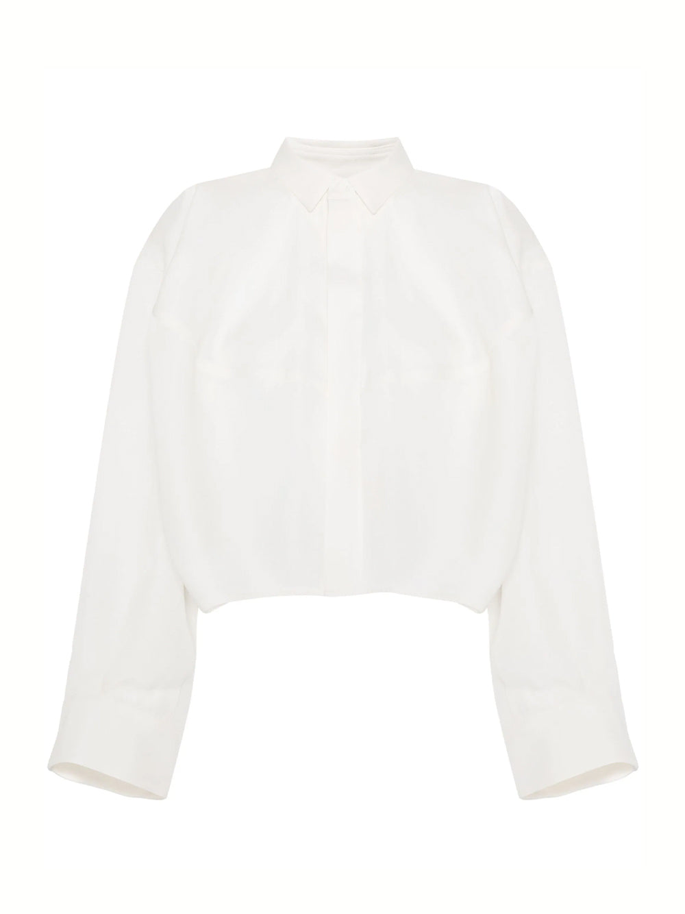 Double-Faced Silk Cotton Shirt (Off White)