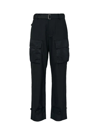 Suitingxnylon Twill Pants Black