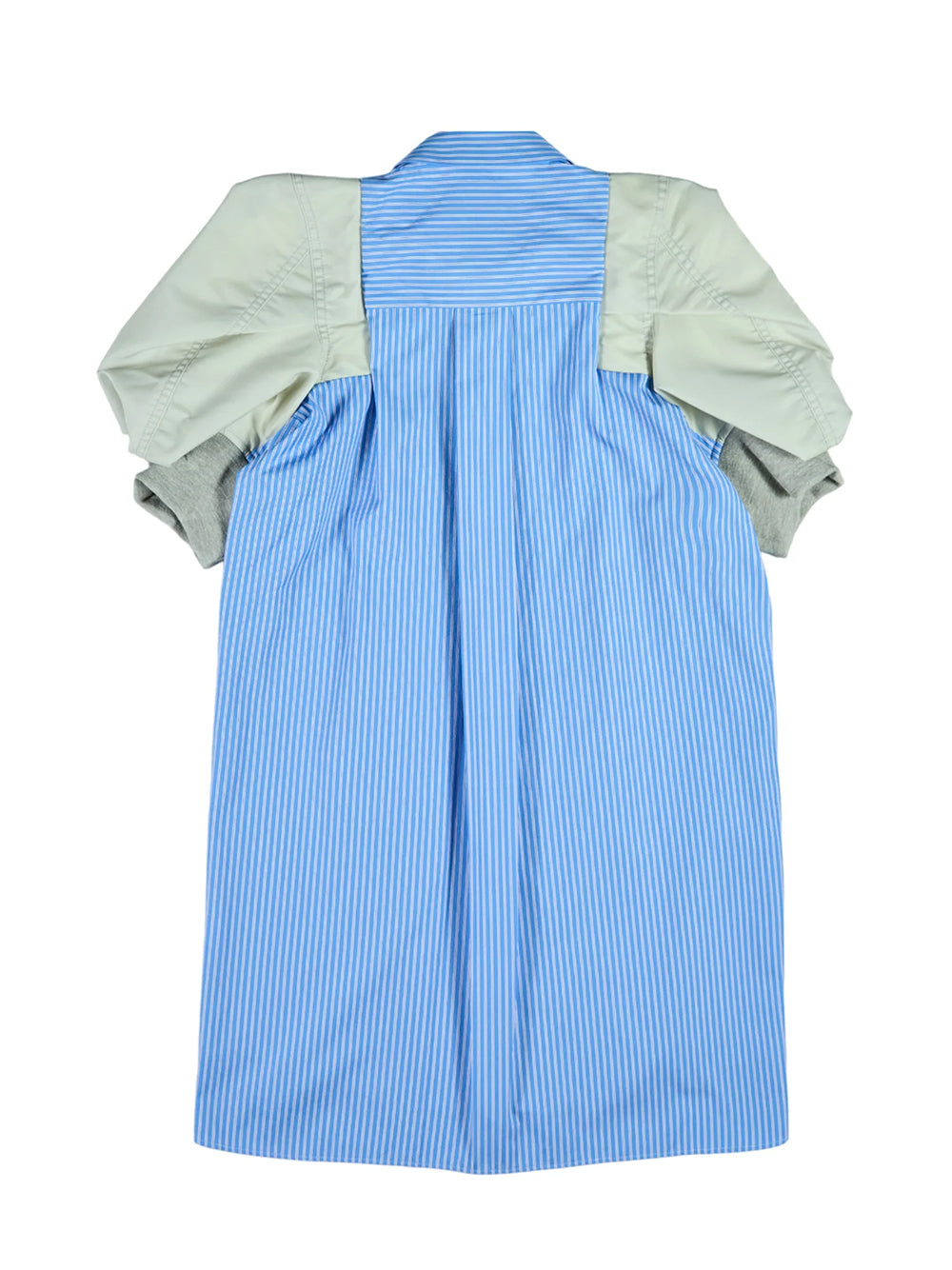 Cotton Poplinxnylon Twill Shir L/Blu Strpxl
