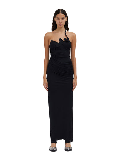 Venus Single Strap Cami Dress Black