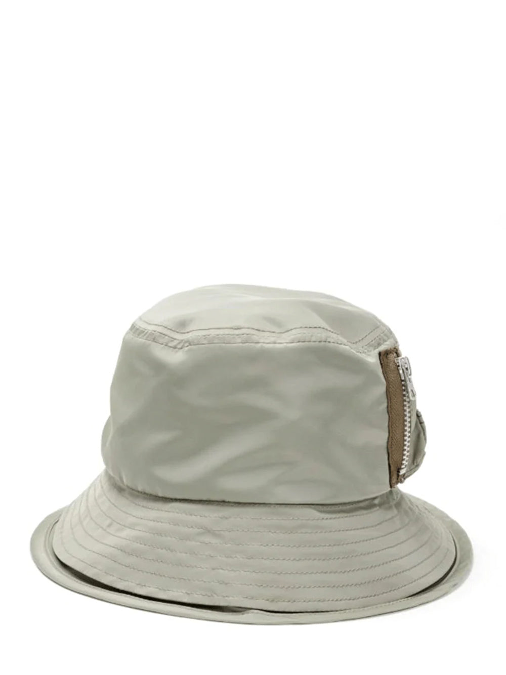 Pocket Double Brim Hat / Nylon Twill L/Khaki