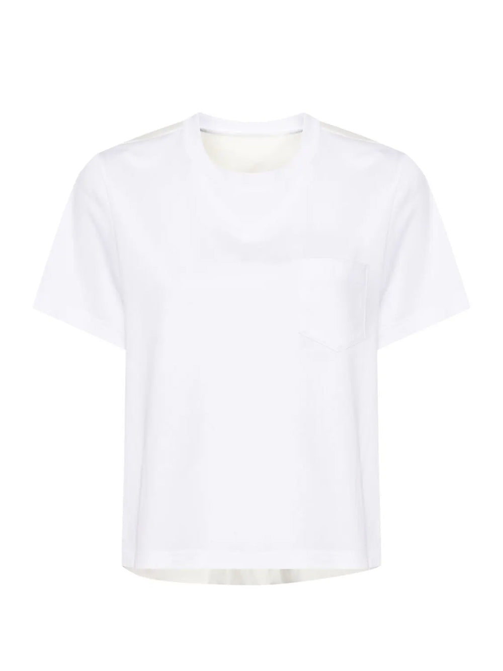 Cotton Jersey X Nylon Twill T-Shirt Off White