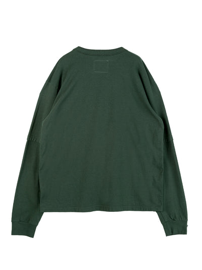 Men Carhartt WIP Cotton Jersey Long Sleeve T-Shirt (Green)