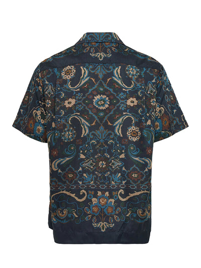 Floral Print Shirt Navy