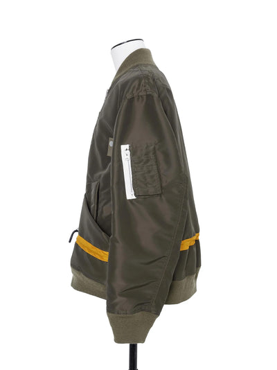 Nylon Twill Blouson D/Khaki