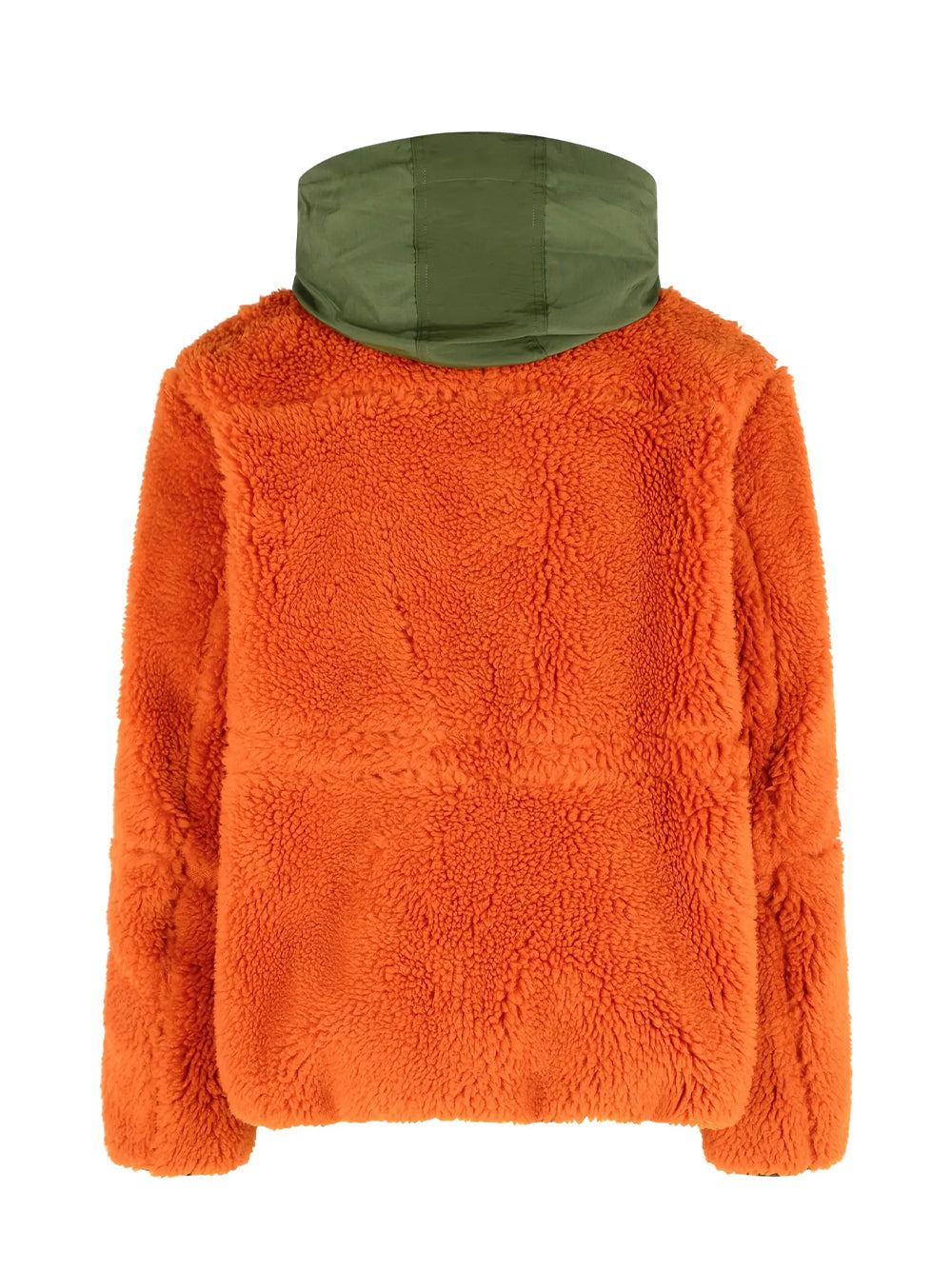 Faux Shearling Blouson Orange X Khaki