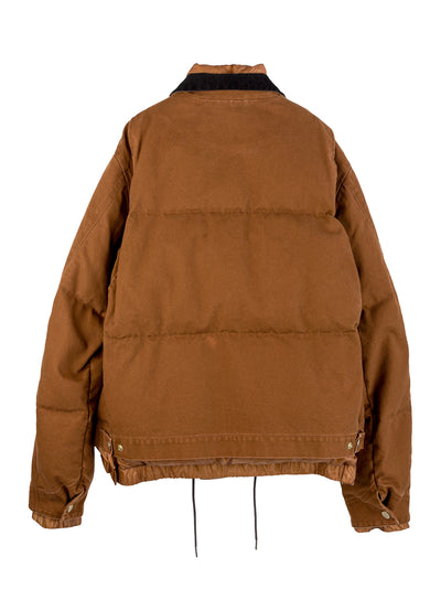 sacai x Carhartt WIP Washed Duck Puffer Jacket (Dark Beige)