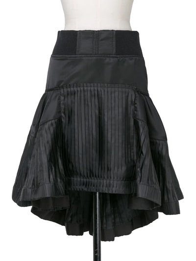 Nylon Twill Skirt Black