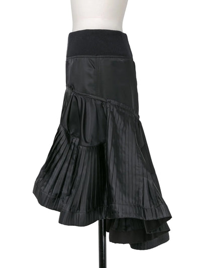 Nylon Twill Skirt Black