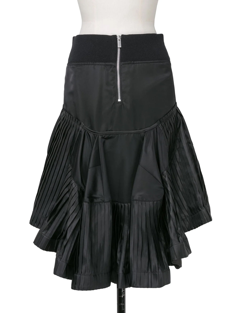 Nylon Twill Skirt Black