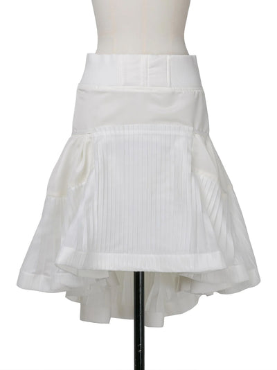 Nylon Twill Skirt Off White