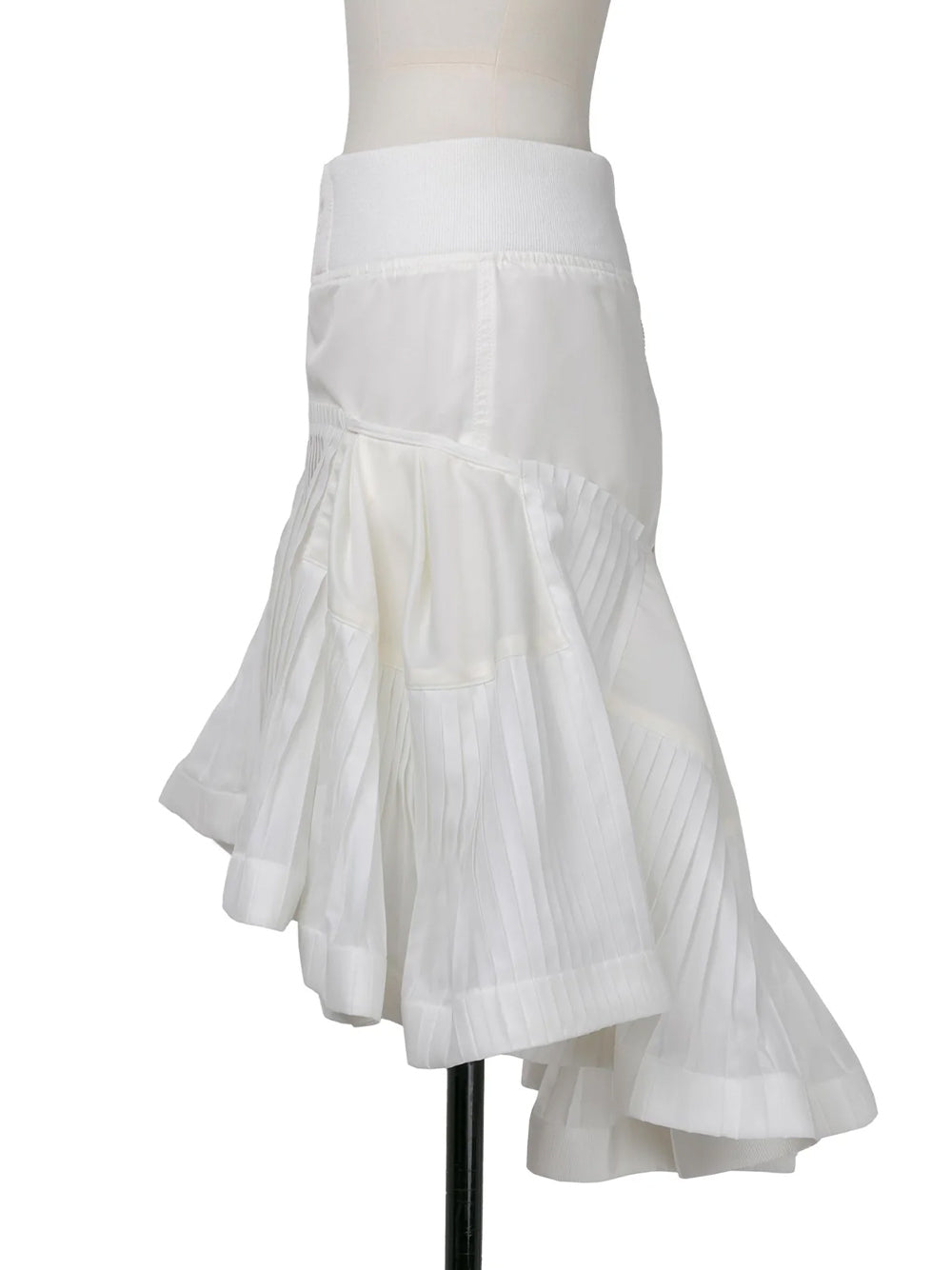 Nylon Twill Skirt Off White