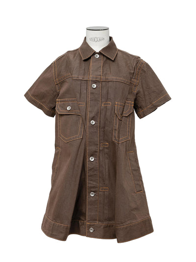 Denim Dress Brown