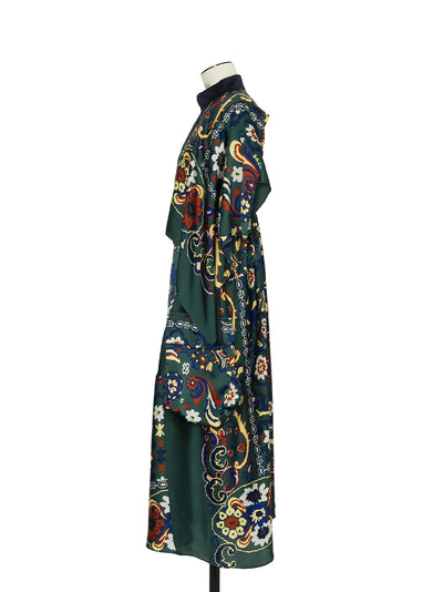 Floral Print Dress Green
