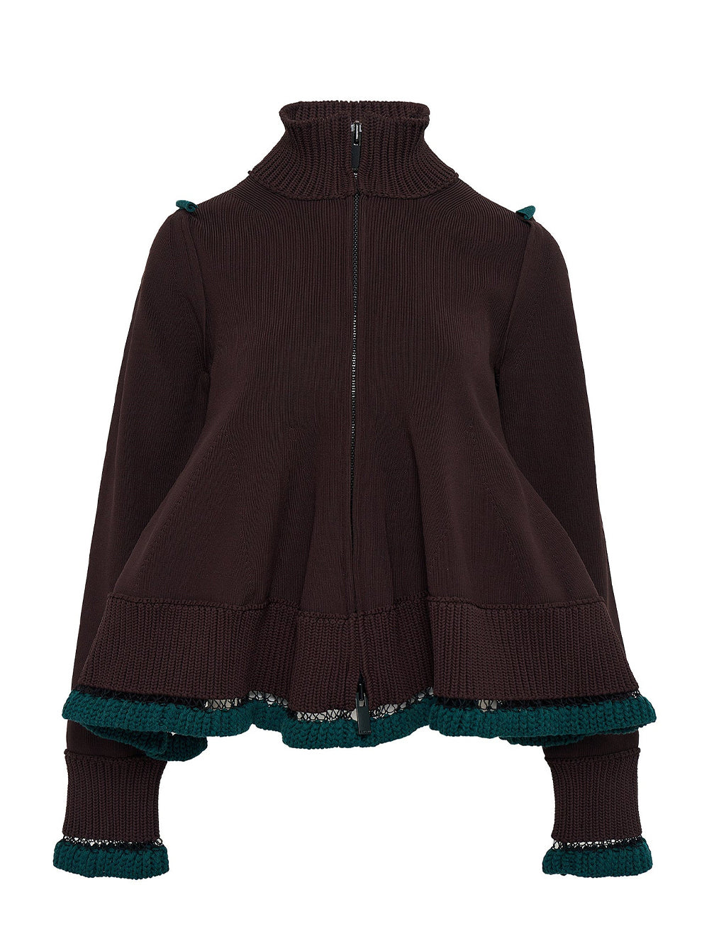 Knit Blouson Brown