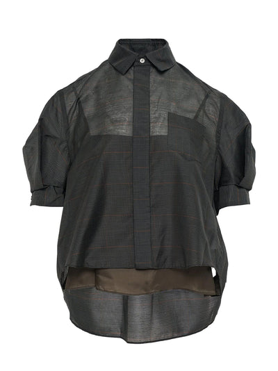 Glen Check Shirt Khaki