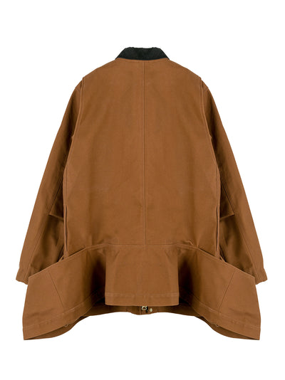 Sacai x Carhartt WIP W' Duck Bonding Dress Coat (Dark Beige)