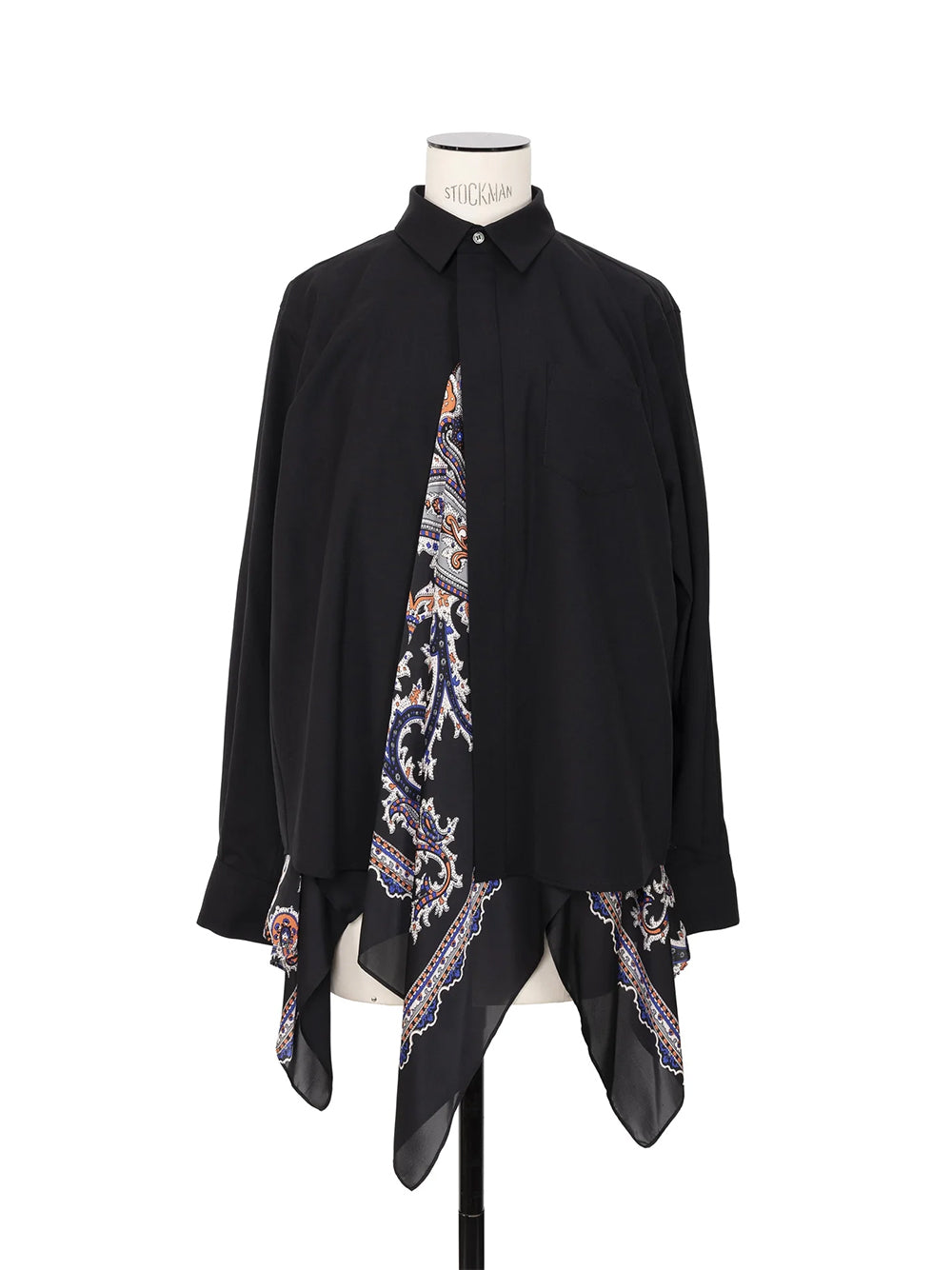 Suitingxpaisley Print Shirt Black x Black
