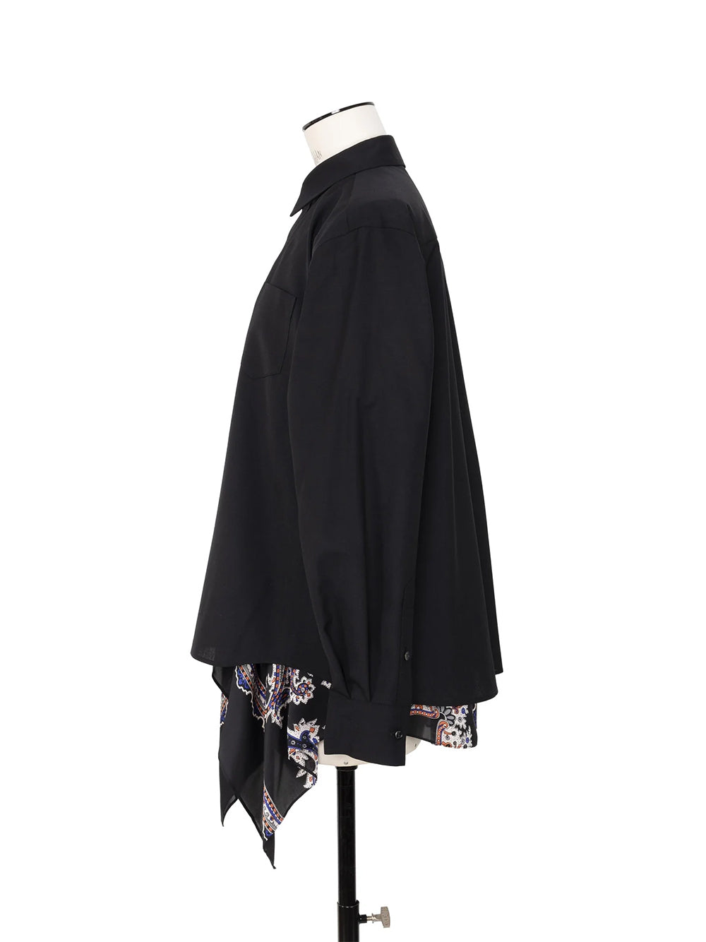 Suitingxpaisley Print Shirt Black x Black