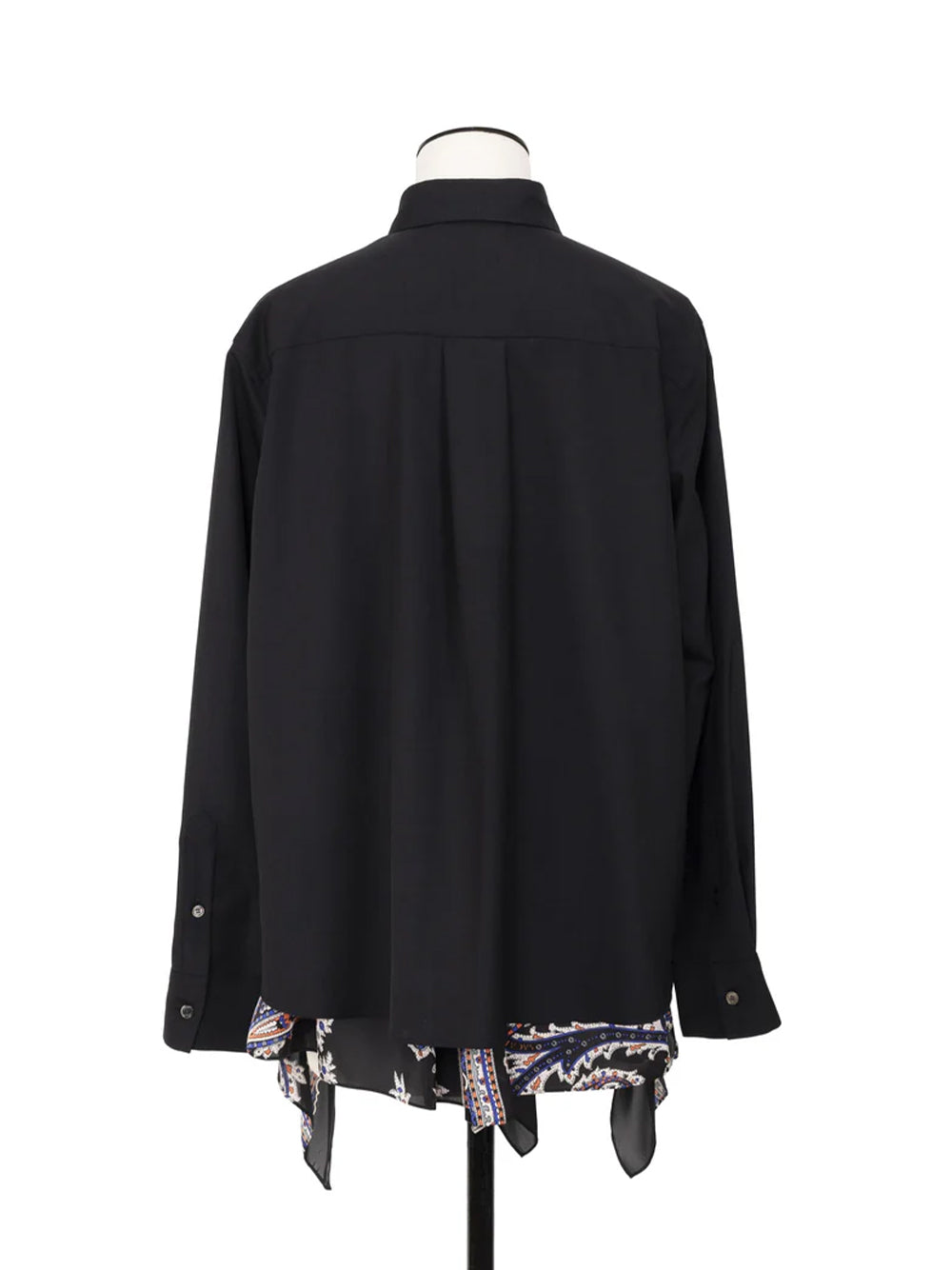 Suitingxpaisley Print Shirt Black x Black
