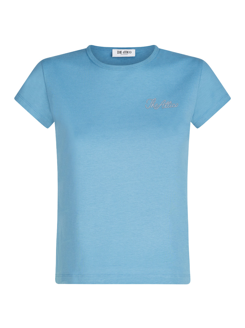 Logo Embroidered T-Shirt Blue
